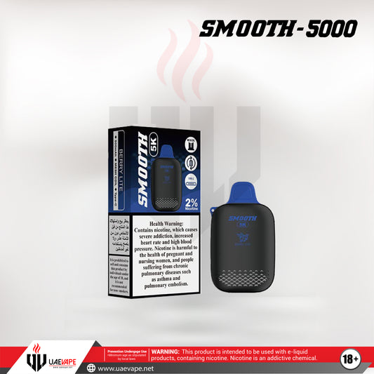 Smooth Disposables 20mg 5000 Puffs - Berry Lite