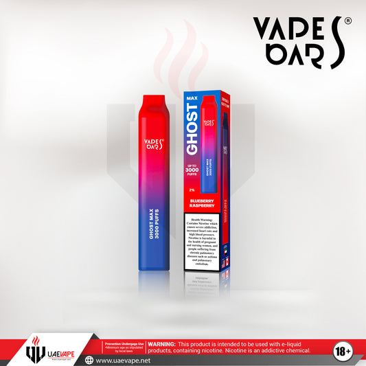 Vapes Bars Ghost Max 3000 Puffs - Blueberry Raspberry