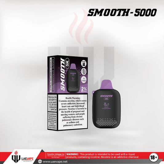 Smooth Disposables 20mg 5000 Puffs - Grape Strawberry