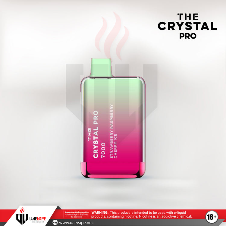 The Crystal Pro 7000 Puffs 20mg - Strawberry Raspberry Cherry Ice
