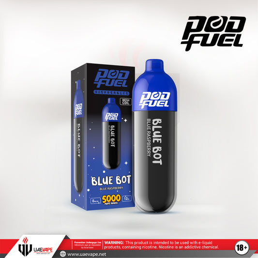 Pod Fuel Disposables 5000 Puffs 0mg - Blue Bot