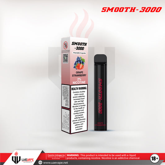 Smooth 3000 Puffs Disposables - Grape Strawberry 20mg