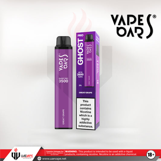 Vapes Bars Ghost Pro Disposables 3500 Puffs - Great Grape 20mg