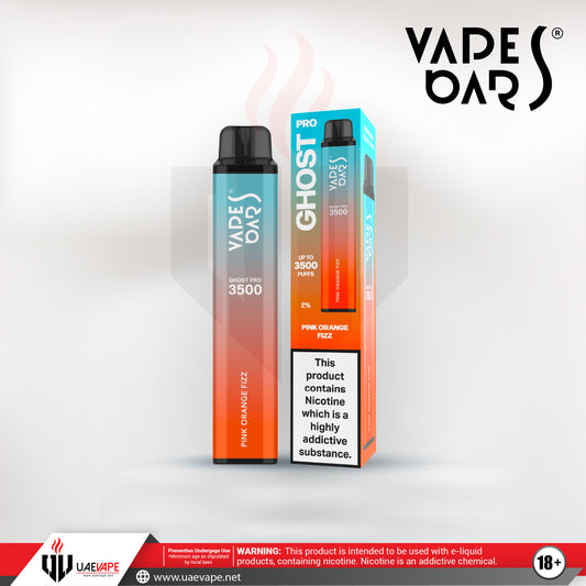 Vapes Bars Ghost Pro Disposables 3500 Puffs - Pink Orange Fizz 20mg
