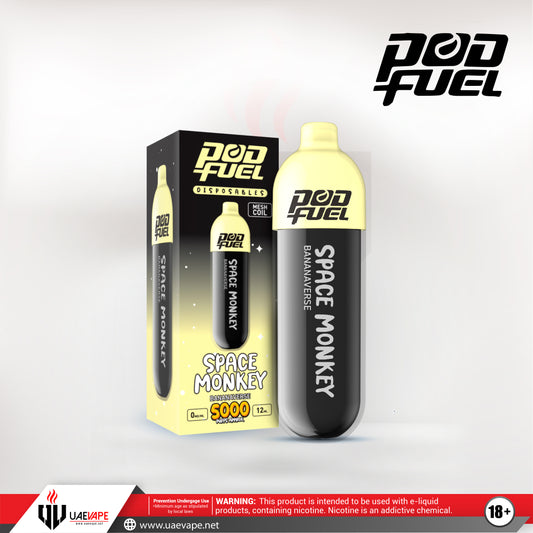Pod Fuel Disposables 5000 Puffs 0mg - Space Monkey