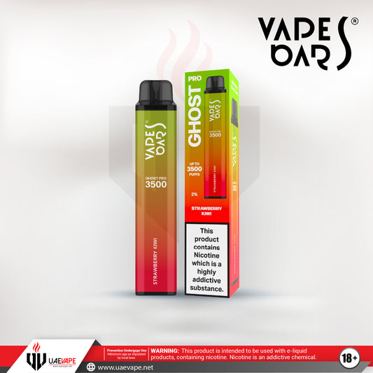 Vapes Bars Ghost Pro Disposables 3500 Puffs - Strawberry Kiwi 20mg