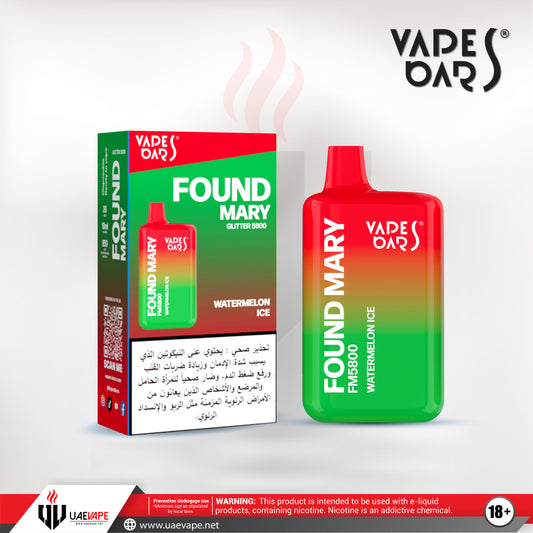 Vapes Bars Found Mary 5800 Puffs - Watermelon Ice 20mg