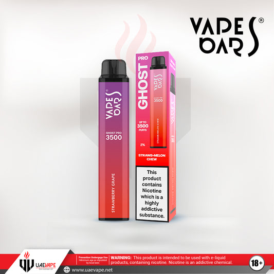 Vapes Bars Ghost Pro Disposables 3500 Puffs - Strawberry Grape 20mg