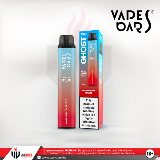 Vapes Bars Ghost Pro Disposables 3500 Puffs - Watermelon Freeze 20mg